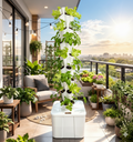 Aerobloom Atlas 40 planter Aeroponics, hydroponics Tower for home