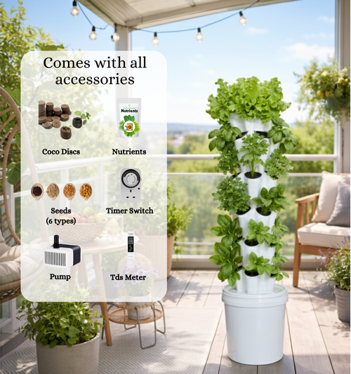 Aeroblooms Atlas 20 planter Aeroponics, Hydroponics Tower