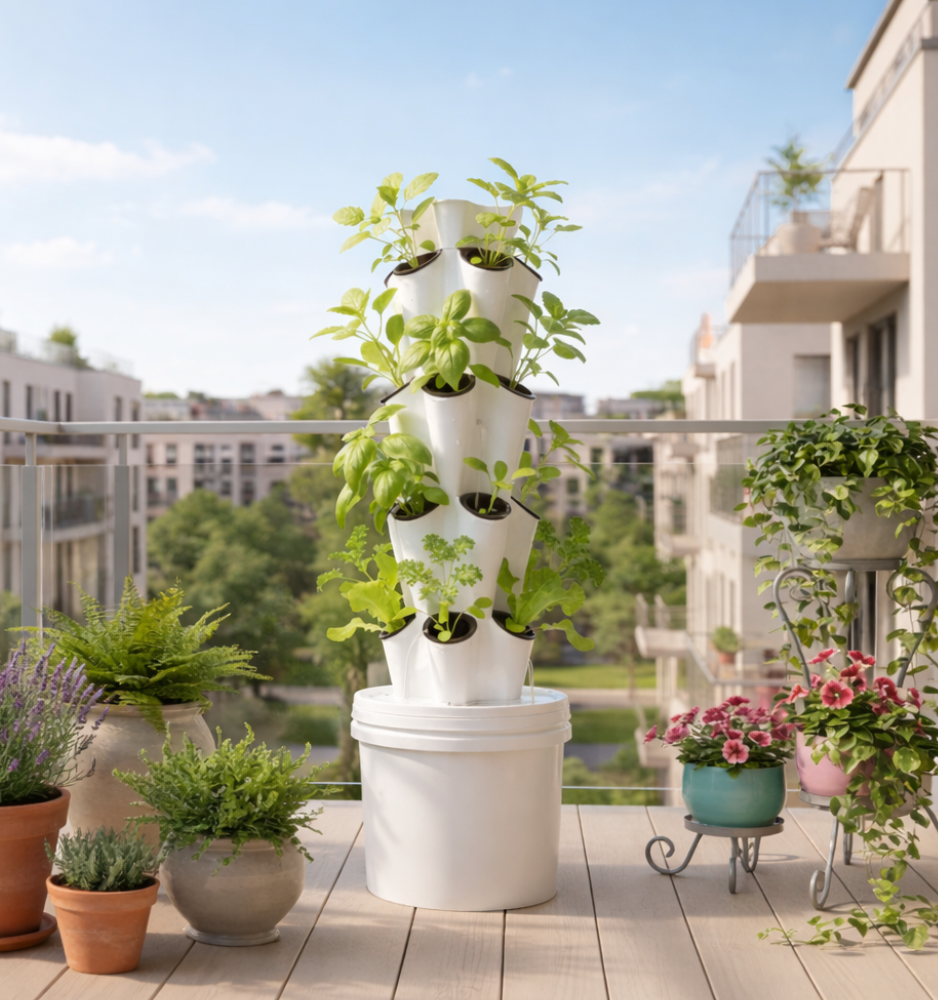 Aeroblooms Atlas 20 planter Aeroponics, Hydroponics Tower